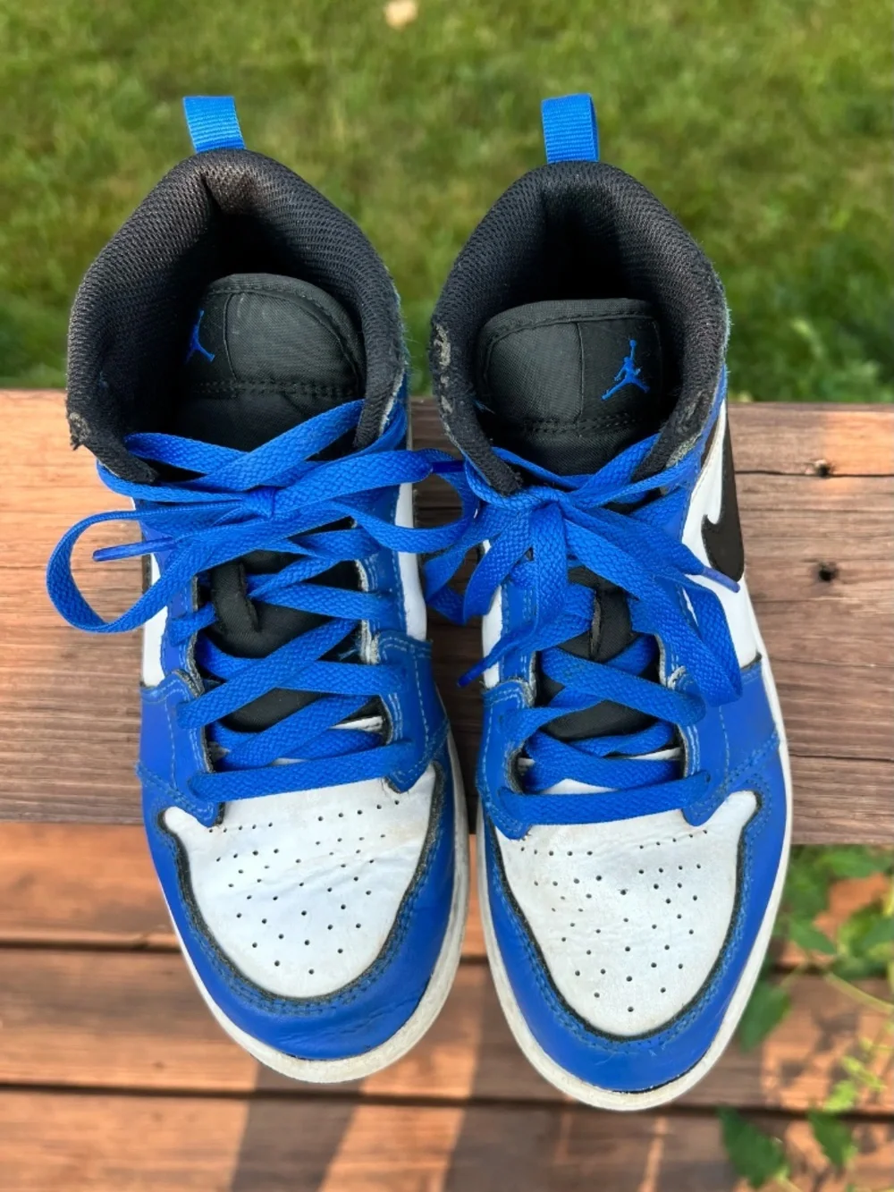 Air Jordan 1 Mid - Game Royal Blue/Black/White - Youth Size 3Y
